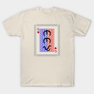 Tribal Art Playing card / Baybayin word Nanay (Mother) T-Shirt